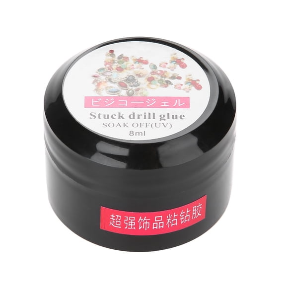 BIMZUC Pegamento Adhesivo Extra Fuerte Para Uñas Acrílicas Decoración Gel UV Diamantes De Imitación Herramienta Manicura Profesional 8 ml / 0.27 oz