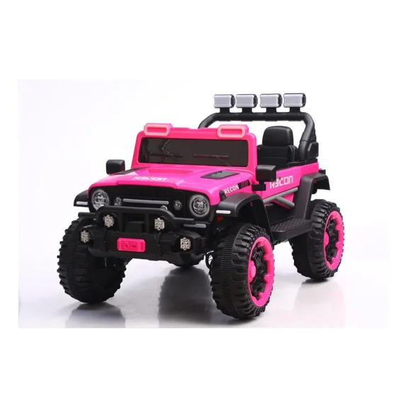 The Baby Shop Carro Montable Eléctrico Rosa C/ Karaoke Camioneta 4x4