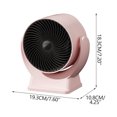thumbnail image 2 of Calefactor portátil compacto | Calefactor cerámico de 600 W de bajo consumo para oficinas en casa y espacios pequeños | Protección contra sobrecalentamiento y apagado automático | Calefactor, 2 of 6