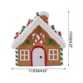 thumbnail image 2 of Adornos navideños para casa de nieve con galletas y dulces, figuritas navideñas, adornos para decorar el hogar, la habitación y el dormitorio., 2 of 6