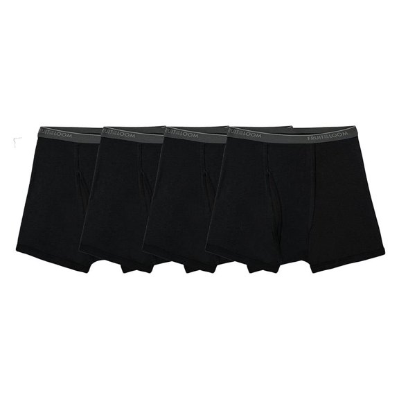 Bóxer Fruit Of The Loom para Hombre, Trunks Negro 4 Piezas Talla 2EG