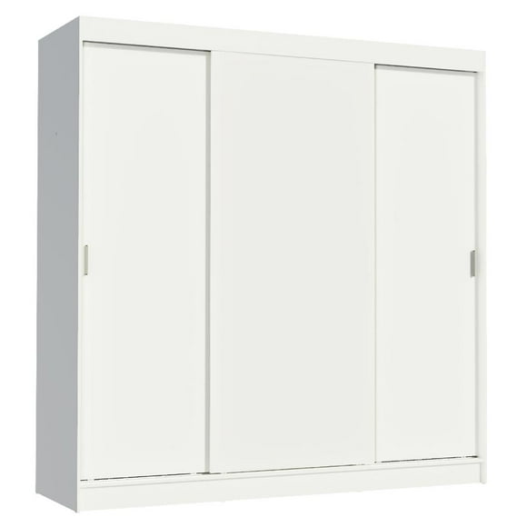 Ropero Closet Madesa Reno 3 Puertas Corredizas 4 Cajones B