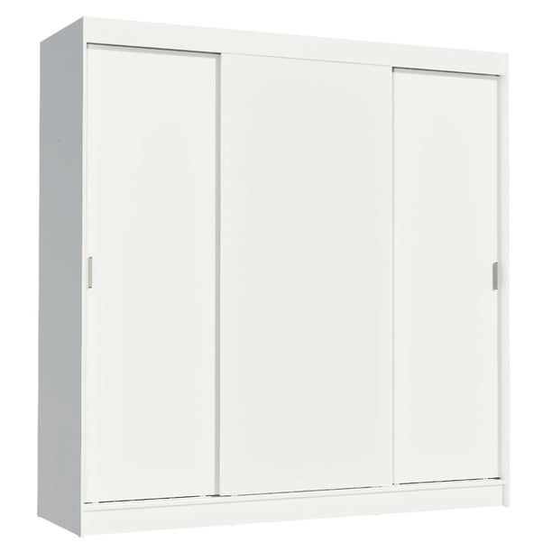 Ropero Closet Madesa Reno 3 Puertas Corredizas 4 Cajones B