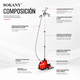 thumbnail image 3 of Plancha De Vapor Vertical SOKANY Color Rojo, 3 of 9