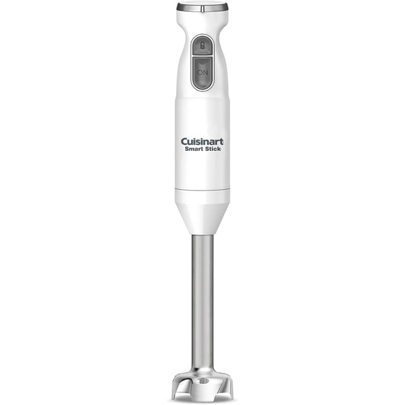 Cuisinart CSB-175 Batidora de inmersión blanca con vaso,
