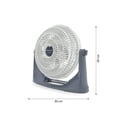 thumbnail image 2 of TAURUS AIR2GO | Ventilador de Escritorio 10 Pul. | Batería recargable | 2 en 1: Mesa y Pared | 30% Mas Flujo de Aire y Menos Ruido | Ventilador Portátil | ECOJET | 3 velocidades, 2 of 8