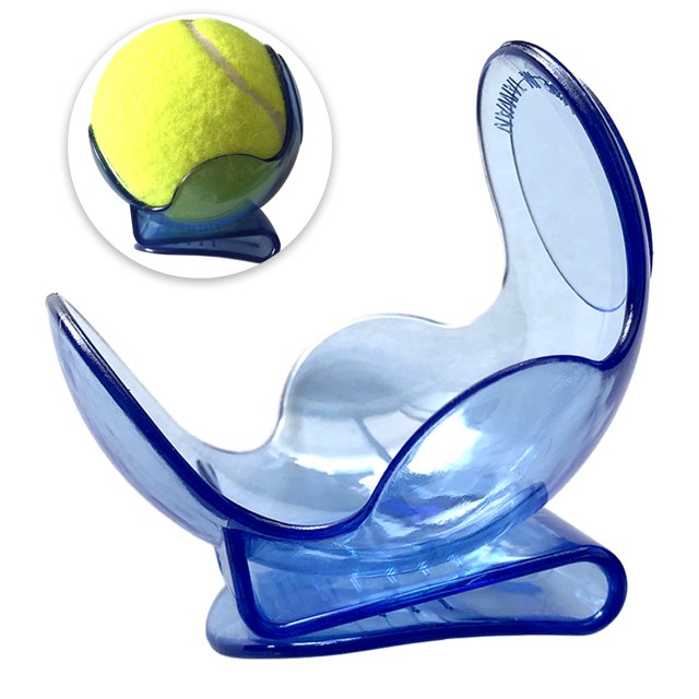 Clip para pelotas de tenis 1 pieza de soporte de pelota de entrenamiento de tenis de plástico transp