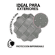 thumbnail image 3 of Cinta de Privacidad para Malla Ciclónica INMATMEX, 63 mm de Ancho, Plata, Cobertura de 100 m², 10 Piezas, 3 of 5