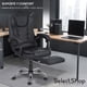 thumbnail image 4 of Silla Ejecutiva para Oficina con Reposapies Reclinable Y Giratoria Asiento para Trabajo Ergonómica con Descansapies Y Masaje De Espalda Asiento Y Respaldo Acojinados, 4 of 7