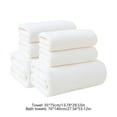 thumbnail image 3 of 6 Pcs Bath Towels Set For Bathroom Thick Soft Absorbent Towel Set Of 6 Household Wash Face Gift Towel, 3 of 6