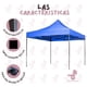 thumbnail image 3 of Carpa Plegable Reforzada con Paredes 2x3 m - Color Azul, 3 of 5