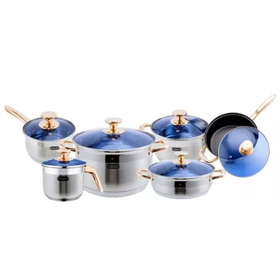 Batería de Cocina 12 Pz Acero Inoxidable Inducción Ciconia Fraciel