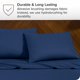 thumbnail image 5 of Juego de Fundas de Almohada Bare Home Cierre Tipo Sobre Colección Premium 1800 Doble Cepillado Ultra Suave Tamaño King 20 x 36 Azul Oscuro 2 Unidades, 5 of 6
