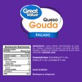 thumbnail image 2 of Queso Gouda Great Value Rallado 200 g, 2 of 6