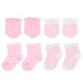 thumbnail image 1 of 4 pares de calcetines y guantes para bebé, adorables y cómodos calcetines tobilleros para recién nacidos., 1 of 5