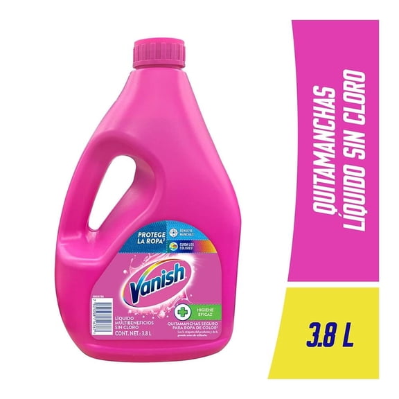 Quitamanchas Vanish líquido multiusos para ropa de color de 3.8 L