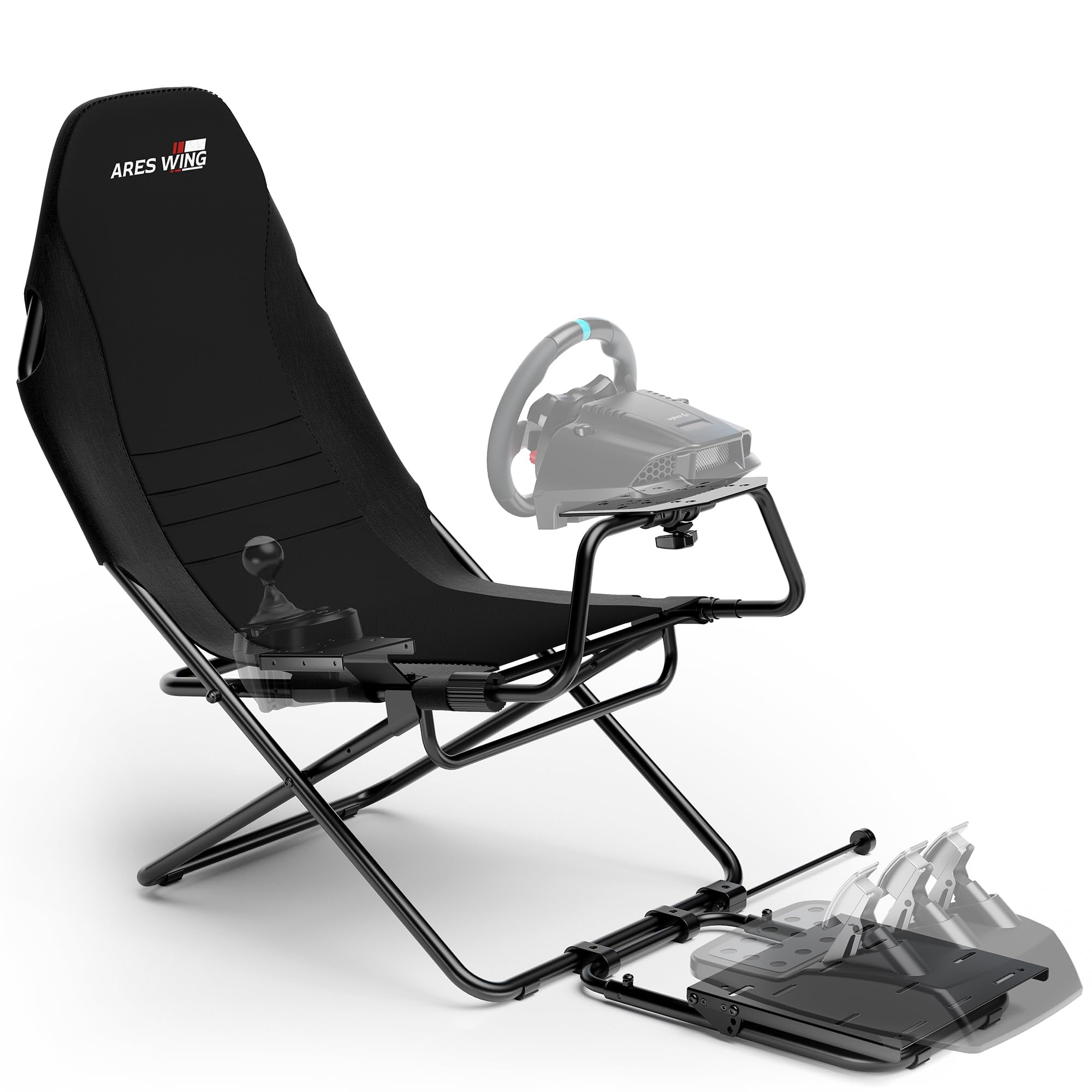 Pileta de simulador de carreras ARES WING plegable con asiento para PS5