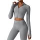 thumbnail image 1 of Chaqueta de Yoga for mujer, chaqueta de Yoga deportiva for correr al aire libre con cremallera, chaqueta de manga larga, ropa de Yoga de secado rápido for niñas, 1 of 7