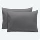 thumbnail image 1 of Juego de Fundas de Almohada Bare Home Premium 1800 Cierre Tipo Sobre Ultra Suave Tamaño King 20 x 40 Gris 2 Unidades, 1 of 6