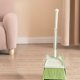 thumbnail image 1 of Juego de escoba y recogedor para niños | Herramientas de limpieza para niños con cabezal giratorio y peine incorporado | Escoba de juguete para bebés y niños | Morado, verde y beige, 1 of 6