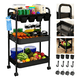 thumbnail image 1 of Carrito Organizador Carrito De Almacenamiento Carrito Organizador Metal Xtellar negro, 1 of 4