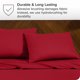 thumbnail image 5 of Bare Home Juego de Fundas de Almohada Cierre Tipo sobre, colección prémium 1800, Doble Cepillado, Ultra Suave, Tamaño Estándar, Rojo, 2 Unidades, 5 of 6
