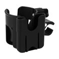 thumbnail image 2 of Portavasos universal con soporte para teléfono | Soporte 2 en 1 para botella y teléfono móvil, ideal para cochecito, silla de ruedas, scooter, cinta de correr y más | Abrazadera ajustable de 360, 2 of 3