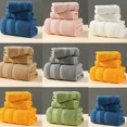 thumbnail image 4 of Zhuge Juego de toallas de 3 piezas para adultos, toallas de baño de lujo, juegos grandes para baño, toallas de ducha de microfibra súper suaves, color verde, 4 of 4