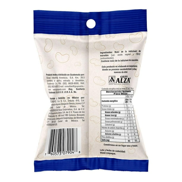 Imagen 2 de Nuez de la India Cashita's con sal 50 g