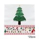 thumbnail image 2 of pstuiky Servilletas con motivos navideños disponibles en dos estilos: árbol de Navidad y Papá Noel, ideales para decoración de fiestas., 2 of 6