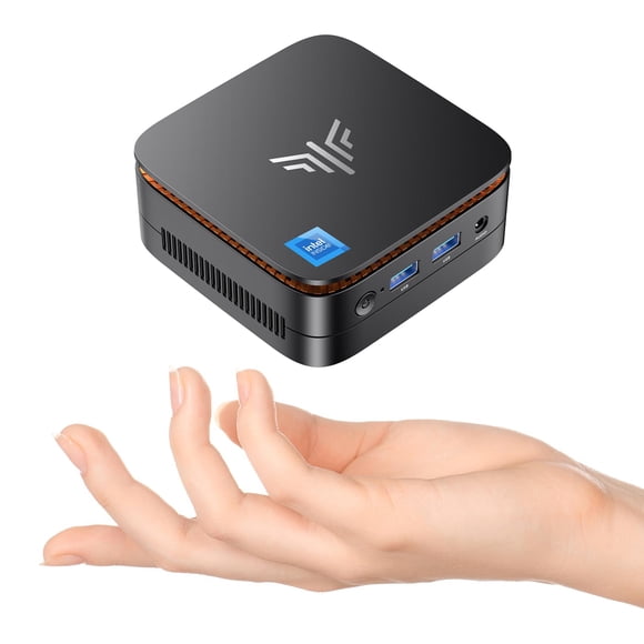 KAMRUI Essenx E1 Mini PC, 16GB DDR4 RAM 256GB M.2 SSD, Mini Computer Intel Twin Lake N150 (up to 3.6GHz), Desktop Computer Dual 4K, Ethernet, WiFi, Bluetooth for Business, Office, Home