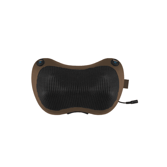 Almohada Masajeador De Cuello Y Espalda Termoterapia Color Café