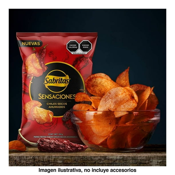 Imagen 4 de Papas fritas Sabritas Sensaciones sabor chiles secos ahumados 150 g