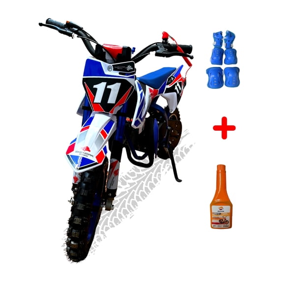 KIT Mini Moto Infantil Shahoma NTS01 SE Premium 49cc Azul