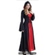 thumbnail image 1 of Disfraz de Bruja Medieval para Mujer con Capucha Negro y Rojo Talla L, Halloween y Cosplay, 1 of 4
