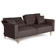 thumbnail image 4 of Sofá Cama Makora Maxim Chocolate Lino 3 Posiciones con Soft Foam Reclinable, 4 of 9