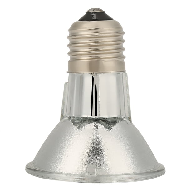 M Buder Foco Halógeno para Reptiles E27 220V Luz de Espectro Completo UVA UVB Lámpara de Calor para Terrario 75W Plateado 6.3 cm / 2.5 in