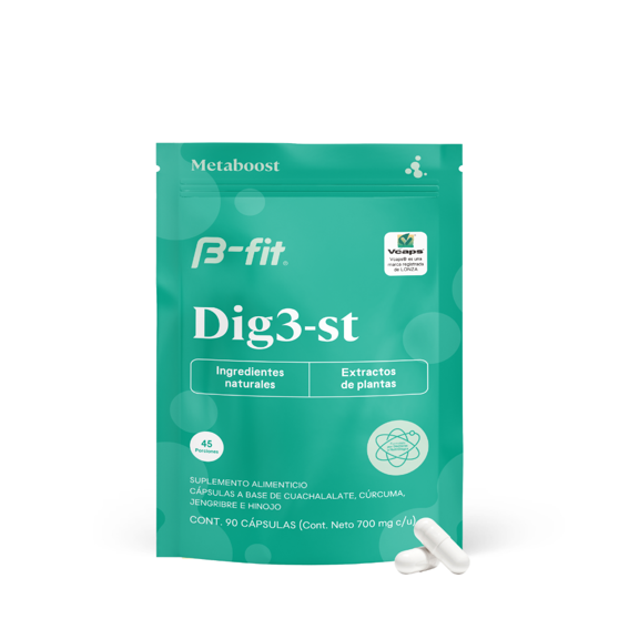 Digestivo herbal DIG3-ST - 90 cápsulas | B-fit