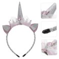 thumbnail image 4 of SOPOTUTU Diadema Decorativa Unicornio En Color Plata Y Cómoda Para Eventos, 4 of 8