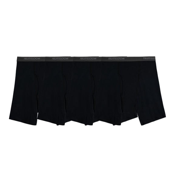 Bóxer Fruit of the Loom para Hombre Bóxer Ajustado Algodón Sustentable Negro 4 Piezas Talla EG