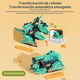 thumbnail image 2 of Carro Juguete Dinosaurio Regalos Para Ninos Transformer Tanque Tiranosaurio Rex Xtellar Verde, 2 of 4