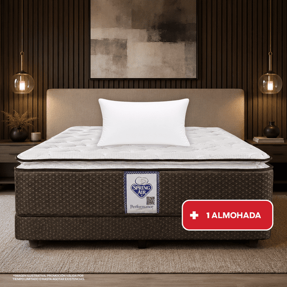 Colchón Spring Air Individual Super Value + 1 Almohada SC