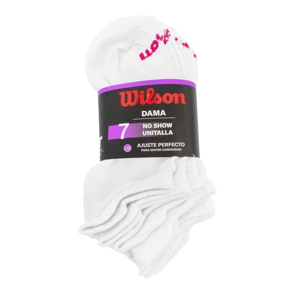 Tin Wilson para Dama Diseño Liso Blanco 7 Pares Unitalla