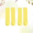 thumbnail image 1 of SOPOTUTU 2Pares De Calcetines De Amarillo Para Uso Universal Medio, 1 of 8