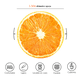 thumbnail image 3 of Cobija Manta Frazada Diseño Redonda de Frutas Naranja Ultra Suave y Ligera, 3 of 4