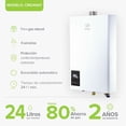 thumbnail image 3 of Boiler de Paso 4 Regaderas Temperatura Autorregulable AVERA CM24NAT Calentador de Paso Uso Exclusivo Gas Natural, 3 of 10