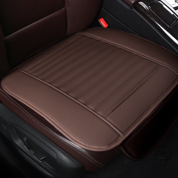 Funda universal para asiento delantero de coche, de piel transpirable, con almohadilla para el asiento. Protectores de piel sintética para asientos de vehículos universales.