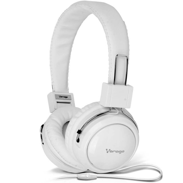 Audifonos Vorago HeadPhones 300 HIFI Bass HP-300 Blanco