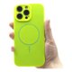 thumbnail image 3 of Funda Icon Case Silicon para iPhone 16 Pro Max, Carcasa, Protector, Uso Rudo, Antigolpes, Resistente, Esquinas Reforzadas, Protección de Cámara - Verde Fosfo, 3 of 9