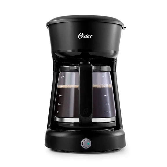 CAFETERA OSTER 1.8 L JARRA VIDRIO FILTRO PERMANENTE NEGRA